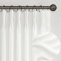 White Linen Curtains 92 Inches Long by PleatedDrapes