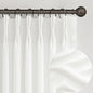 Pinch Pleated Sheer Pure White Curtains 90 Inches Long by PleatedDrapes
