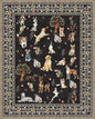 Black Floral Area Rug 8x10 for Living Room Bedroom | Large Soft Dog Rugs for by WelcometoBabovid