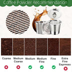 2 Pack Reusable K Cups for Keurig, Stainless Steel Reusable K Pods Coffee Filter, Refillable K Cups Compatible with Keurig 1.0