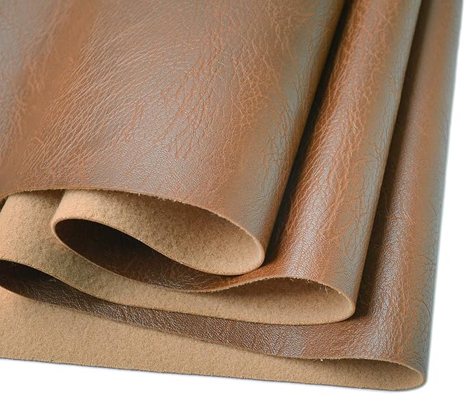 Wento Thick 2 Yard Faux Leather Soft Skin Grain PU Fabric by Wento