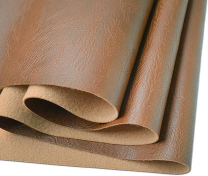 Wento Thick Half Yard Faux Leather Fabric Soft Skin Grain PU Leather by Wento