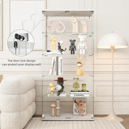 FLYMUHJIA Curio Cabinets with Tempered Glass Doors - Image 6