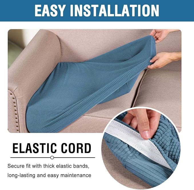 H.VERSAILTEX Super Stretch Individual Seat Cushion Covers - Image 5