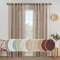 MIULEE Taupe Linen Curtains 42x84 Inch Length 2 Panels by MIULEE