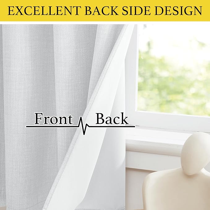 NICETOWN Farmhouse Blackout Small Curtains - Image 4