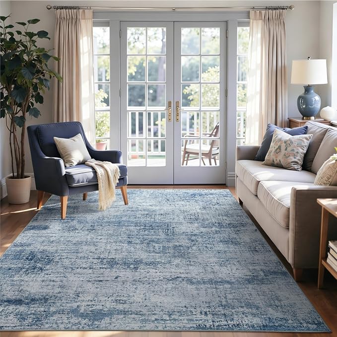 4x6 Ft Area Rugs for Living Room, Soft Non-Slip Washable Rugs Modern Abstract by Cuzwlovita