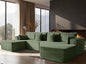 138" Cloud Sectional Couch, Comfort U Shaped Boneless Couch by VYUXWO