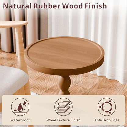 Small Side Table, Rubberwood‌ Drink Table - Image 5
