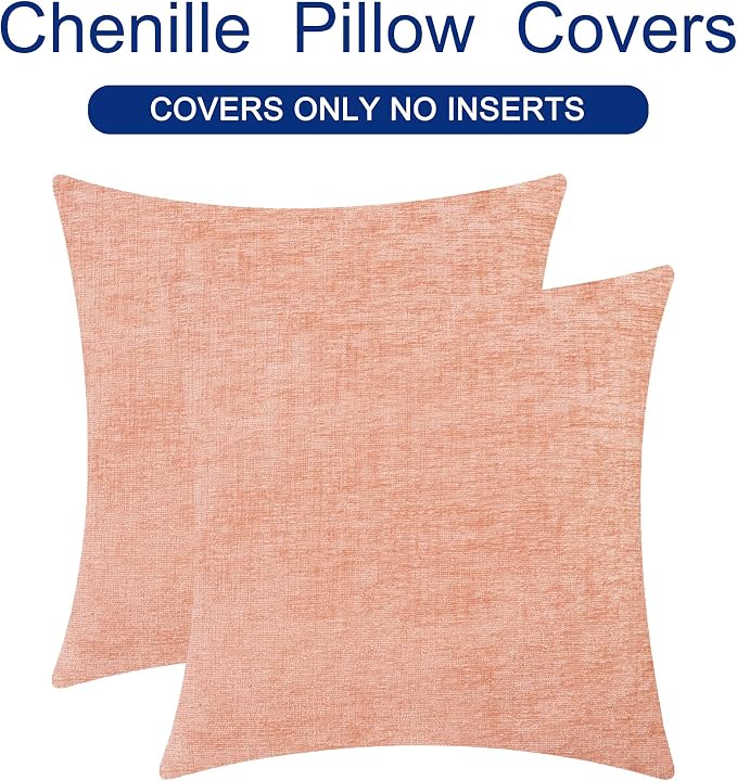 CaliTime Decorative Couch Throw Pillow Covers 16 X 16 Inches Dusty Pink | Pack - Image 6