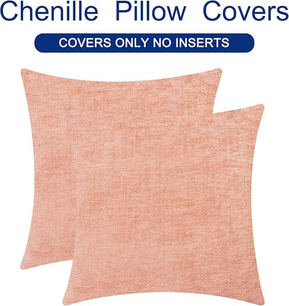 CaliTime Decorative Couch Throw Pillow Covers 16 X 16 Inches Dusty Pink | Pack - Image 6