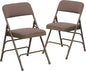 Flash Furniture 2 Pack HERCULES Series Curved Triple Braced & Double Hinged by FlashFurniture