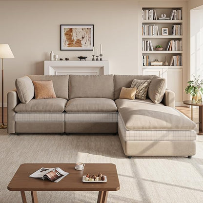 97" Cloud Couches for Living Room, 29.1" Deep Seat Modular Sectional Sofa - Image 3