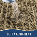 Arotive Luxury Chenille Bathroom Rug Mat, Extra Soft Thick Absorbent Shaggy Bath Rugs, Non-Slip Machine Wash Dry, Plush Bath Mats for Bathroom, Shower and Tub, 50x30, Camel
