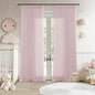 Light Pink Linen Pinch Pleat Curtains 120 Inch Length 2 Panels Set 40x120 | by Twodrapes