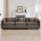 111'' Sectional Cloud Deep Seat Couch, Modern Comfy Chenille Modular Sectional by WUTUTUEE
