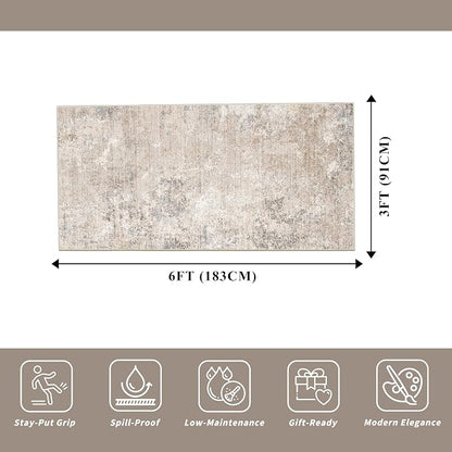 3x6 Non-Slip Washable Kitchen Rug - Image 2