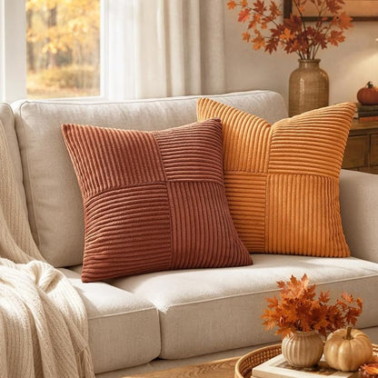 MIULEE Fall Rust Boho Decorative Throw Pillow Covers - Image 3
