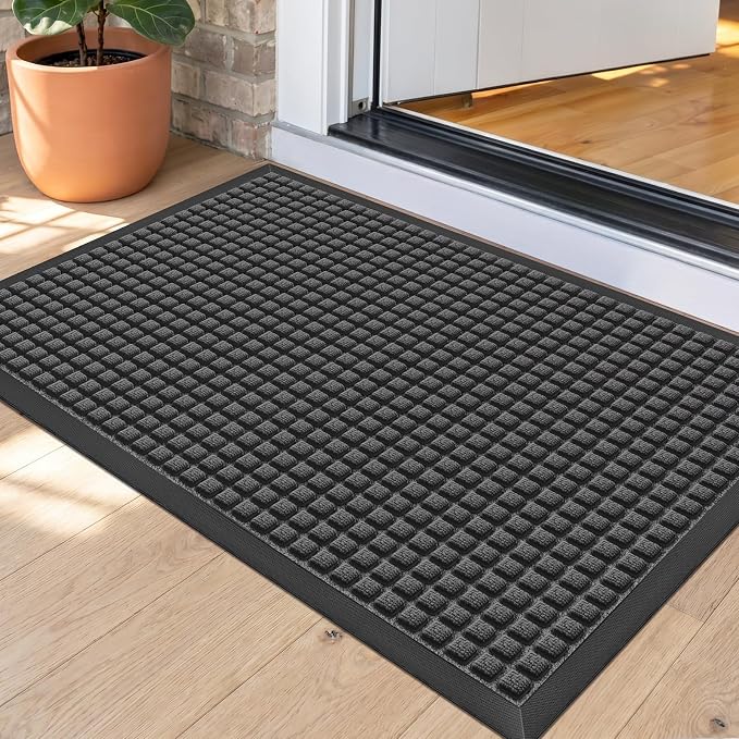 Front Door Mat Outside Entrance, Heavy Duty Waterproof Doormat | 29.5"x17" by WELDUN%E2%80%94IdealChoiceforHome