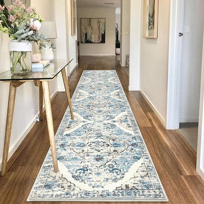 HEBE Hallway Runner Rug 2'8''x12', Washable Non Slip Kitchen Rug Runner | Soft - Image 7