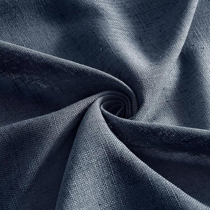 MIULEE Navy Blue Linen Curtains 52x63 Inch 2 Panels - Image 8
