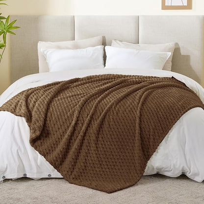 BEDELITE Brown Throw Blanket for Couch, Soft Cozy Gifts for Women, 50 * 60 | 3D - Image 5