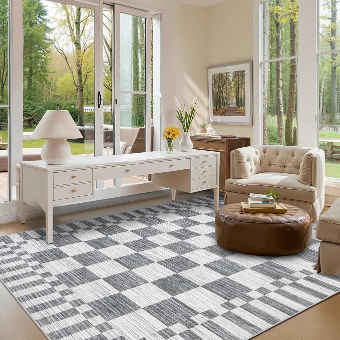 GarveeHome Checkered Rug 4x6 Area Rugs - Image 3