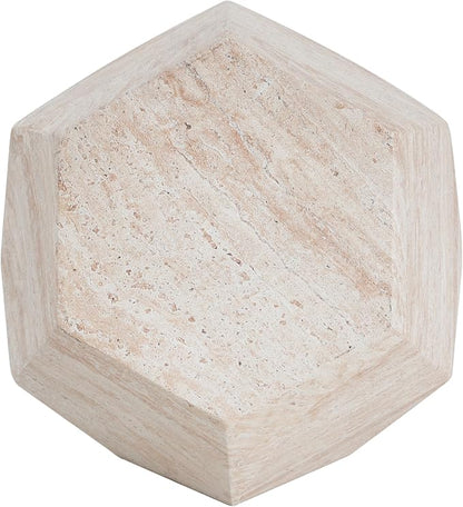 Christopher Knight Home Jayme 18.75" Indoor Outdoor Hexagonal Accent Side Table - Image 9