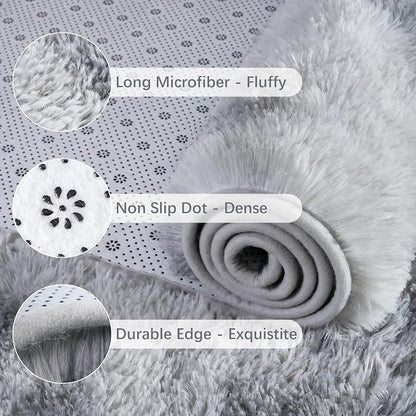 Chicrug Soft Runner Rugs for Bedroom Living Room Plush Fluffy Rug 2x10 | Shag - Image 6