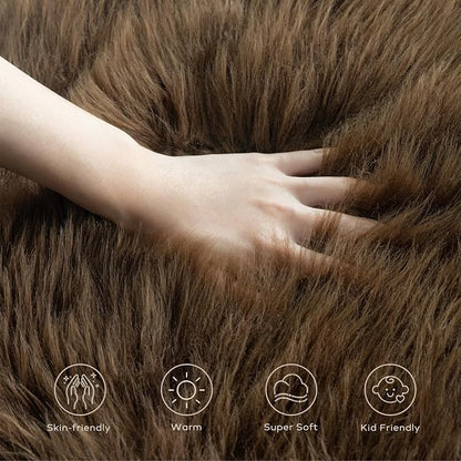 Ashler Faux Fur Rug - Image 6