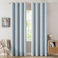 MIULEE 100% Blackout Linen Curtains by MIULEE