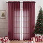 Wine Bedroom Curtains 2 Panel Sets 90 Inch Length, 59 Inch Extra Wide Light by OVZME