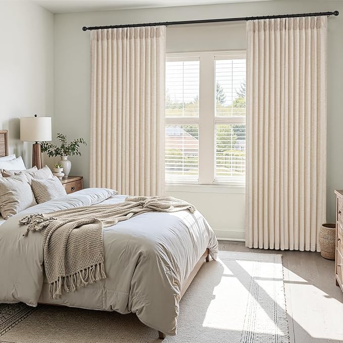 92 Inches Long Pinch Pleated Semi Sheer Curtains - Image 7
