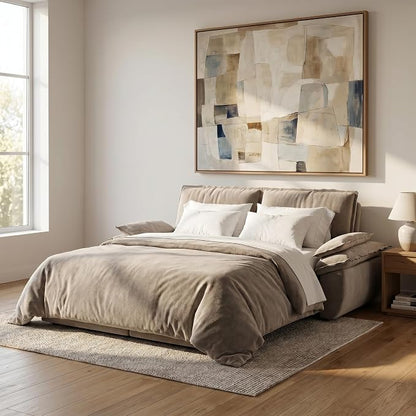 73.2" Sofa Bed Queen, 3-in-1 Pull Out Sofa Bed - Image 11