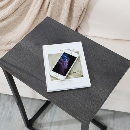 AMHANCIBLE C Shaped End Tables Set of 2, Couch Side Tables that Slide Under Sofa - Image 6
