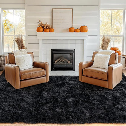 Pionblank Large Area Rug for Living Room 10x14, Fluffy Shag Rug - Image 3