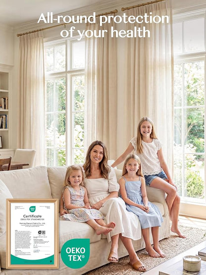 Liz Pinch Pleated Linen Curtains 100 Inches Long - Image 6