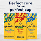 Gevalia Decaf House Blend Medium Roast Ground Coffee (12 oz Bag) (Pack of 5)