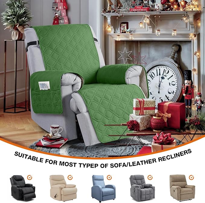 VANSOFY 100% Waterproof Recliner Chair Covers, Recliner Cover Non-Slip Dog - Image 4