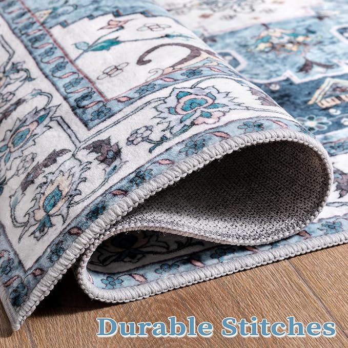 SERISSA 2x3 Washable Non Slip Boho Small Area Rug - Image 8