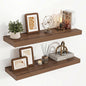 Acovy 32 Inch Floating Shelves, 3D Textured Wood Grain, Wooden Shelves by Acovy