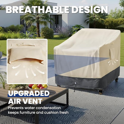 Extra Heavy Duty Patio Chair Covers Waterproof, 2 Pack Patio Furniture Covers - Image 6