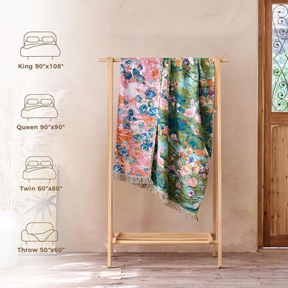 LUTBM Boho Throw Blanket for Couch Sofa Chair Summer Cotton Blankets for - Image 6