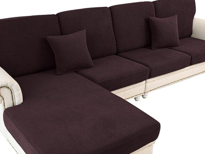 LA MEACK Couch Cushion Cover Seat Cushion Cover Stretch Armchair Cover Separate by LA+MEACK