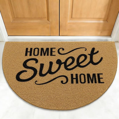 OLANLY Half Circle Front Door Mat, Low Profile Doormat, Stain and Fade Resistant - Image 2