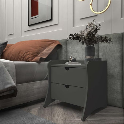 Eco Friendly Nightstand in Charcoal Gray Made from Sustainable Materials - Image 2