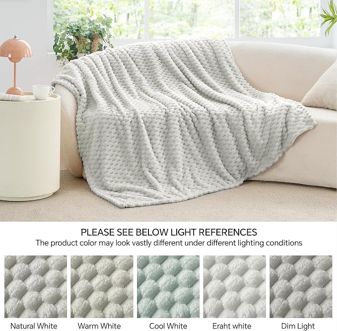 BEDELITE Light Grey Twin Blanket - Image 7
