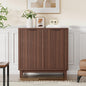 Fluted Cabinet with Storage, 2 Doors Sideboard Buffet, Mid Century Modern by FiveWillowise