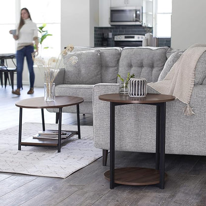 Household Essentials Jamestown Round Side End Table - Image 10