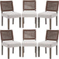 LZAREAL Farmhouse Dining Chairs Set of 6 Linen Fabric Upholstered Accent Side by LZAREALBetterRoomForRealLiving